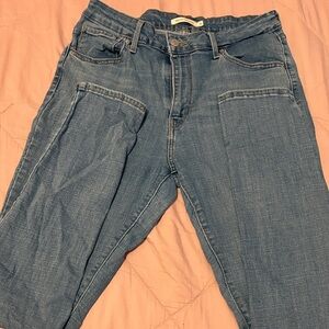 Levi's Women's Boyfriend Jeans in Denim Blue